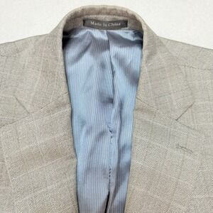 Pendleton Wool Blazer Herringbone Plaid‎ Two Button Sport Coat 42 Short,Business